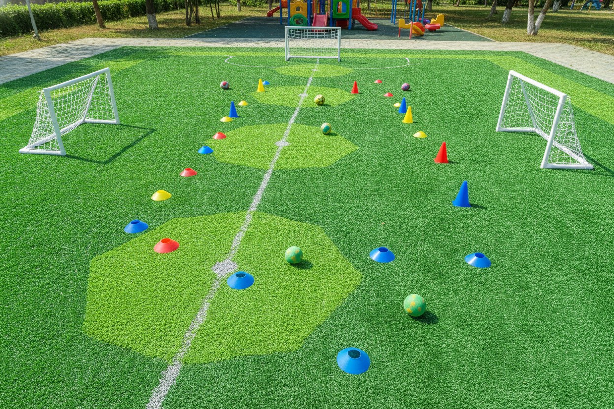 Mini saha — 5-7 yaş grubu çalışma alanı